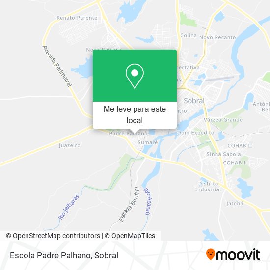 Escola Padre Palhano mapa