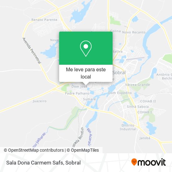 Sala Dona Carmem Safs mapa