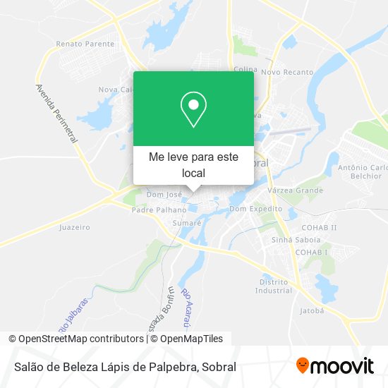 Salão de Beleza Lápis de Palpebra mapa