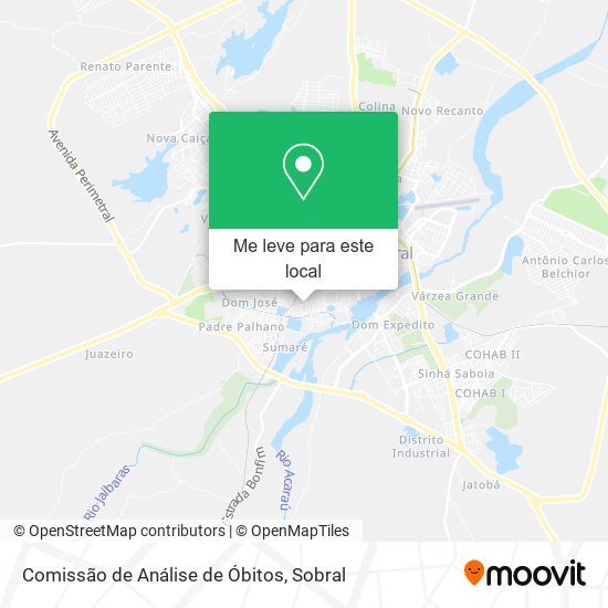 Comissão de Análise de Óbitos mapa