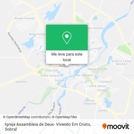 Igreja Assembleia de Deus- Vivendo Em Cristo mapa