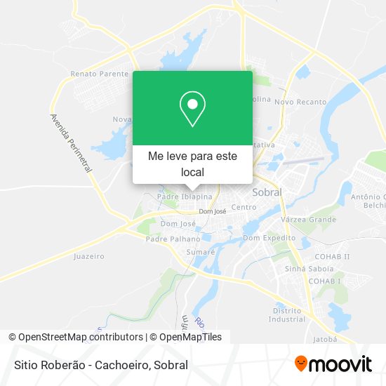 Sitio Roberão - Cachoeiro mapa