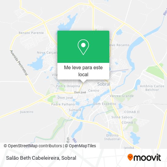Salão Beth Cabeleireira mapa