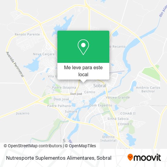 Nutresporte Suplementos Alimentares mapa