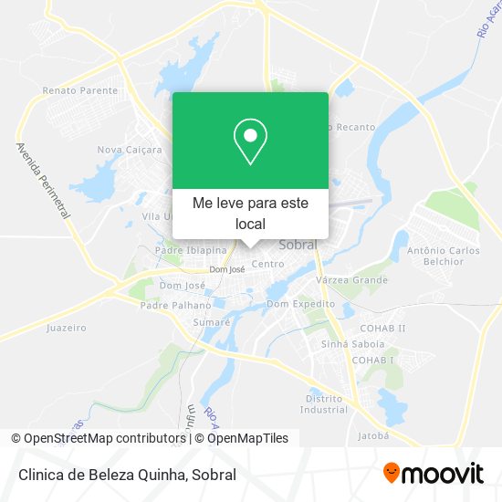 Clinica de Beleza Quinha mapa