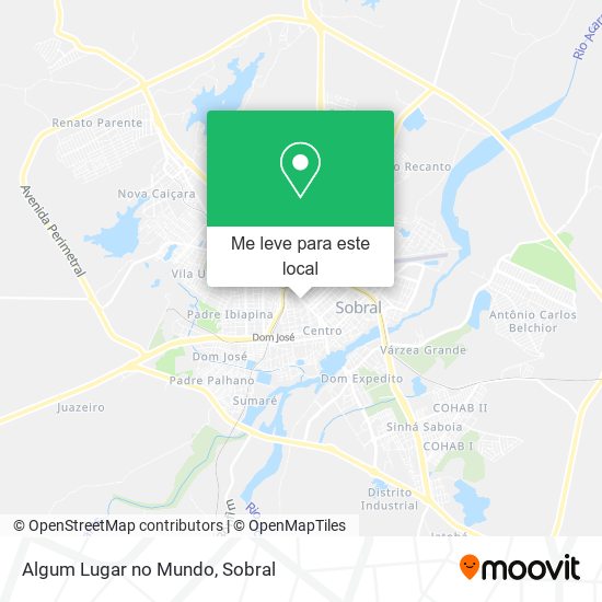 Algum Lugar no Mundo mapa
