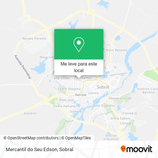 Mercantil do Seu Edson mapa