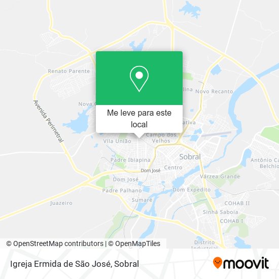 Igreja Ermida de São José mapa