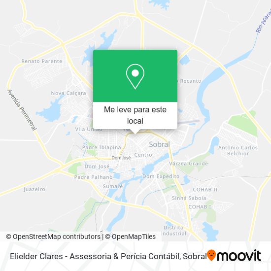 Elielder Clares - Assessoria & Perícia Contábil mapa
