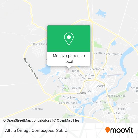 Alfa e Ômega Confecções mapa