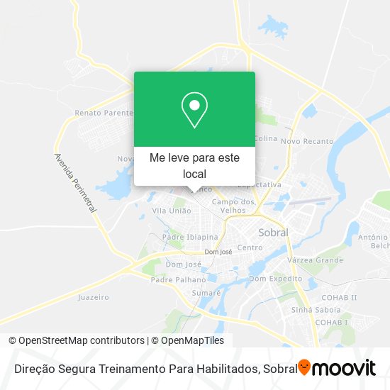 Direção Segura Treinamento Para Habilitados mapa