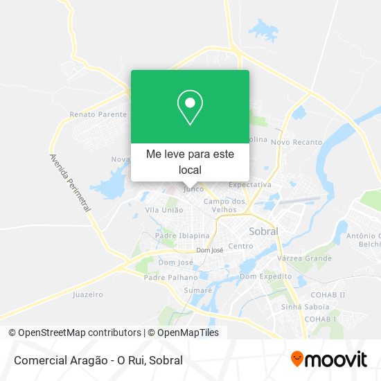 Comercial Aragão - O Rui mapa