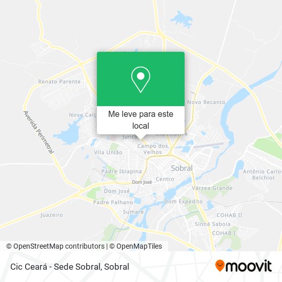 Cic Ceará - Sede Sobral mapa