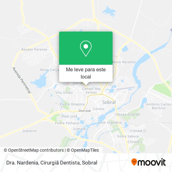 Dra. Nardenia, Cirurgiã Dentista mapa