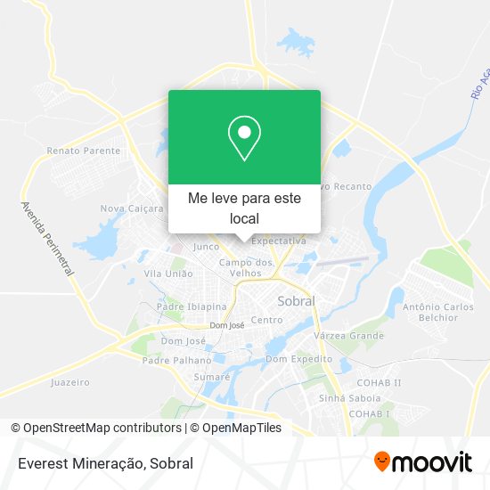Everest Mineração mapa