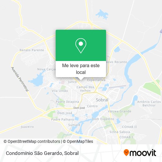 Condomínio São Gerardo mapa