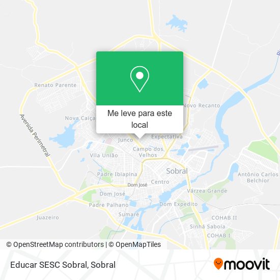 Educar SESC Sobral mapa