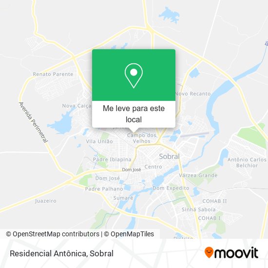 Residencial Antônica mapa