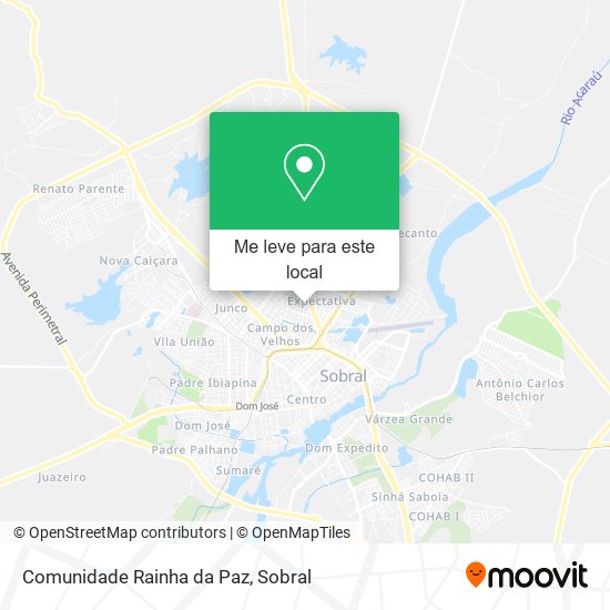 Comunidade Rainha da Paz mapa