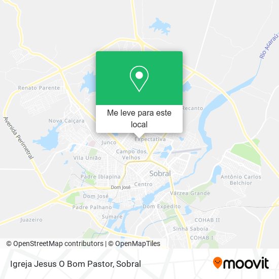 Igreja Jesus O Bom Pastor mapa