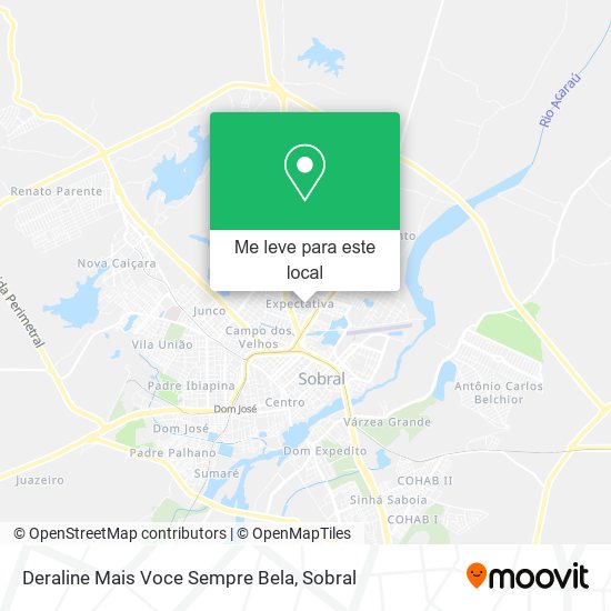 Deraline Mais Voce Sempre Bela mapa