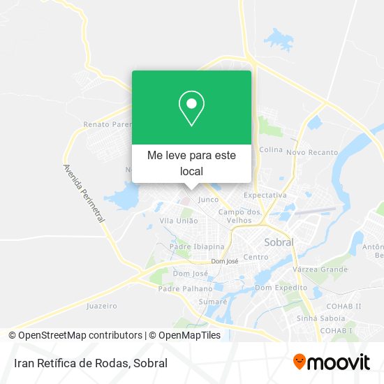 Iran Retífica de Rodas mapa