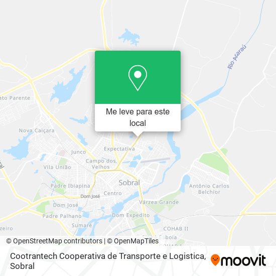 Cootrantech Cooperativa de Transporte e Logistica mapa