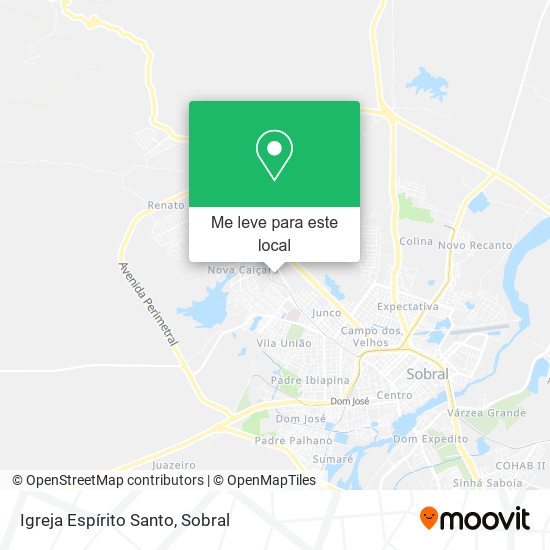Igreja Espírito Santo mapa