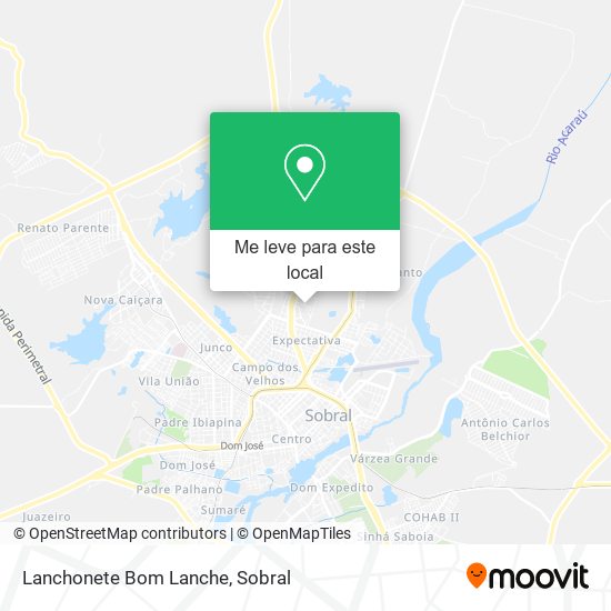 Lanchonete Bom Lanche mapa
