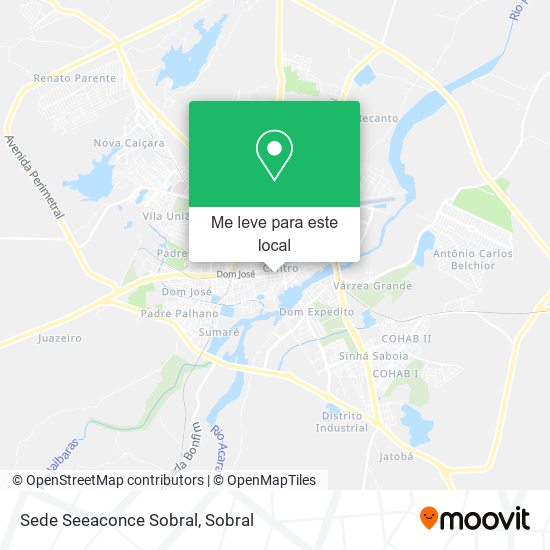Sede Seeaconce Sobral mapa