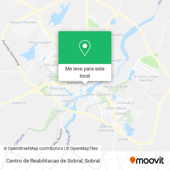 Centro de Reabilitacao de Sobral mapa