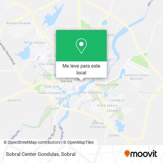 Sobral Center Gondulas mapa