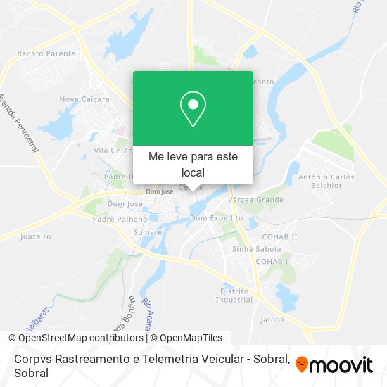 Corpvs Rastreamento e Telemetria Veicular - Sobral mapa