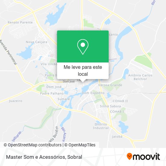 Master Som e Acessórios mapa