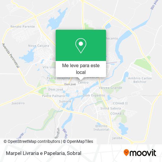 Marpel Livraria e Papelaria mapa