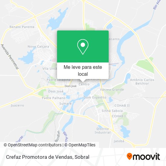 Crefaz Promotora de Vendas mapa