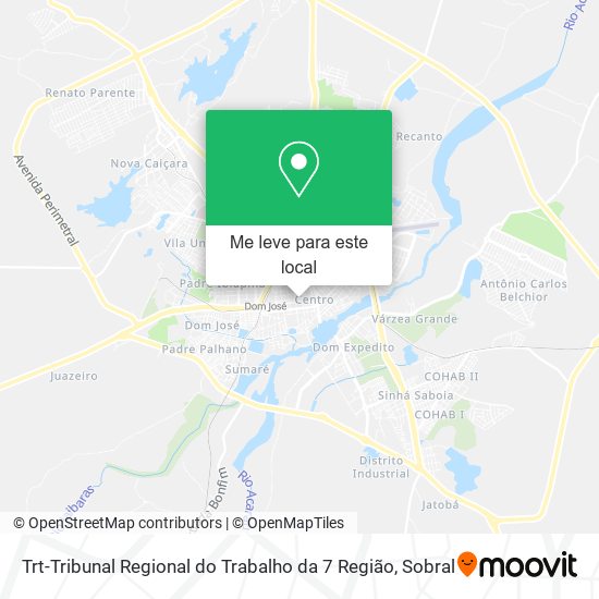 Trt-Tribunal Regional do Trabalho da 7 Região mapa
