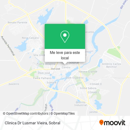 Clinica Dr Lusmar Vieira mapa