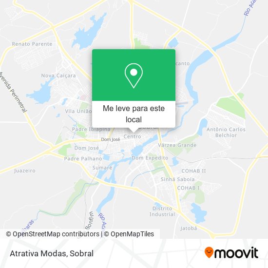 Atrativa Modas mapa