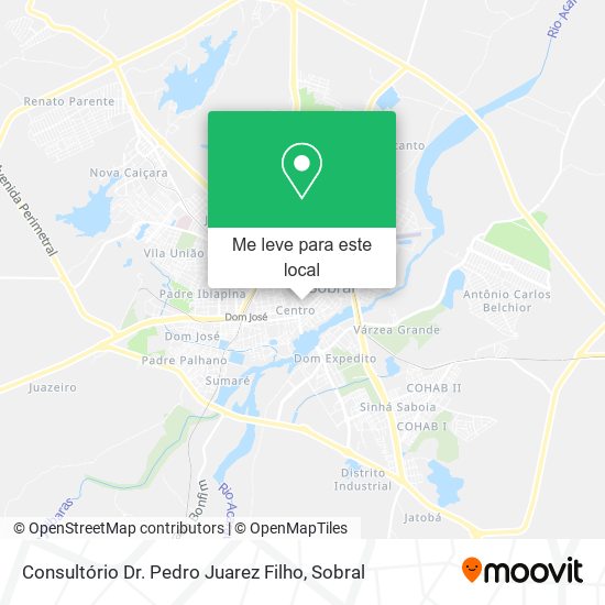 Consultório Dr. Pedro Juarez Filho mapa