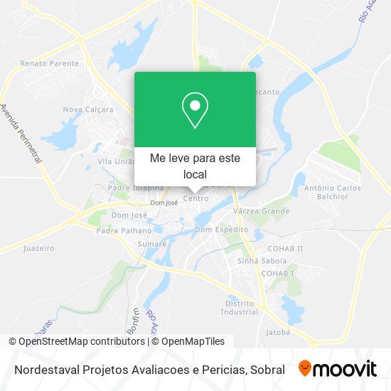Nordestaval Projetos Avaliacoes e Pericias mapa