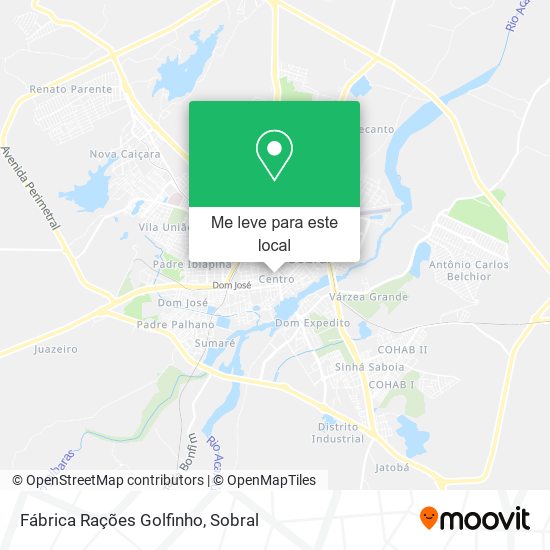 Fábrica Rações Golfinho mapa