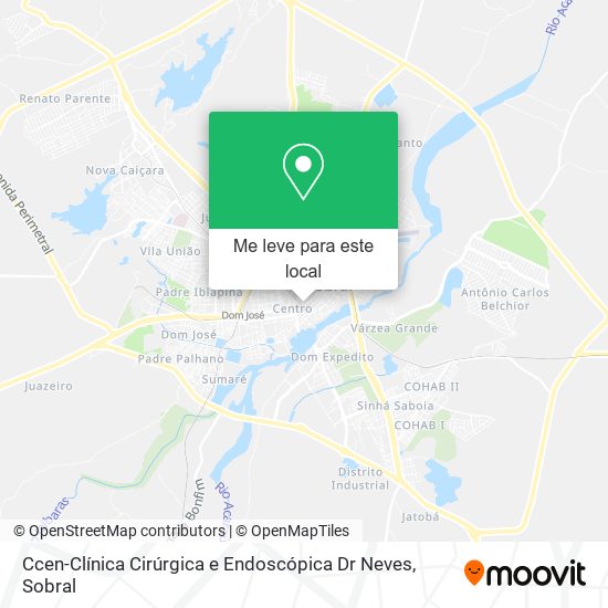 Ccen-Clínica Cirúrgica e Endoscópica Dr Neves mapa
