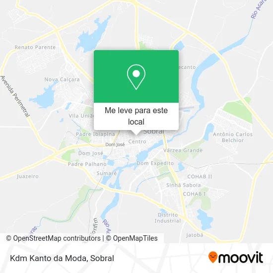 Kdm Kanto da Moda mapa