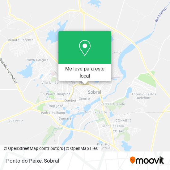 Ponto do Peixe mapa