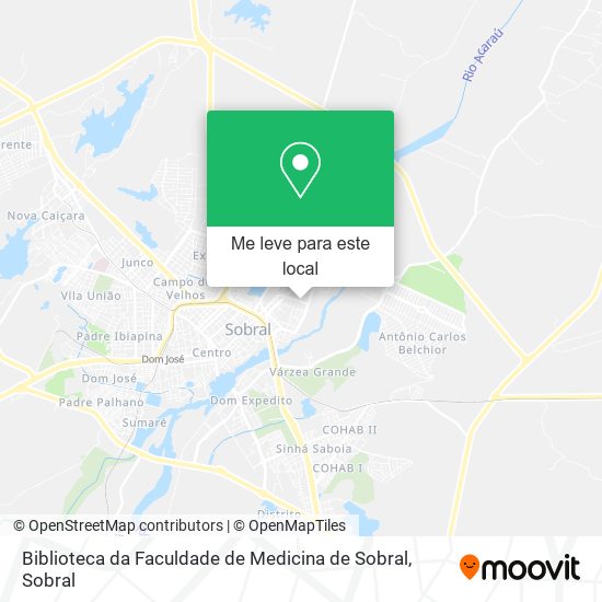 Biblioteca da Faculdade de Medicina de Sobral mapa