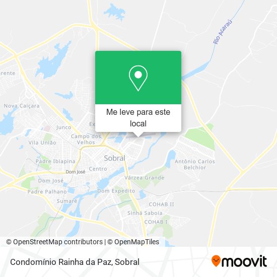 Condomínio Rainha da Paz mapa