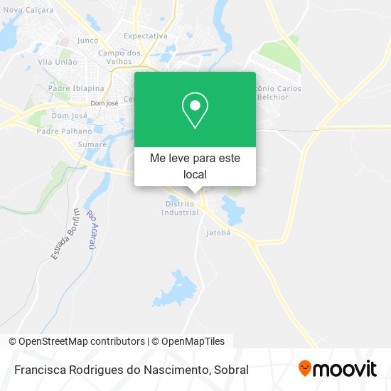 Francisca Rodrigues do Nascimento mapa