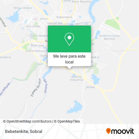 Bebetenkite mapa