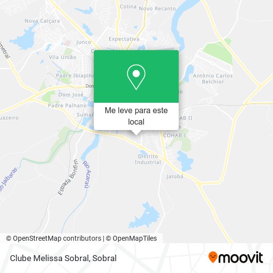 Clube Melissa Sobral mapa